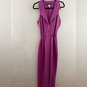 Sexy diva sleeveless pink jumpsuit with s layer leg size 2XL